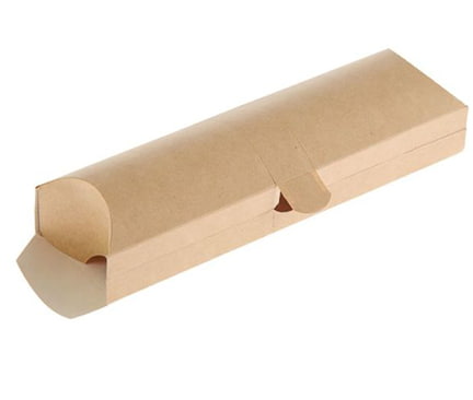 Коробка из крафт-картона для роллов и шаурмы