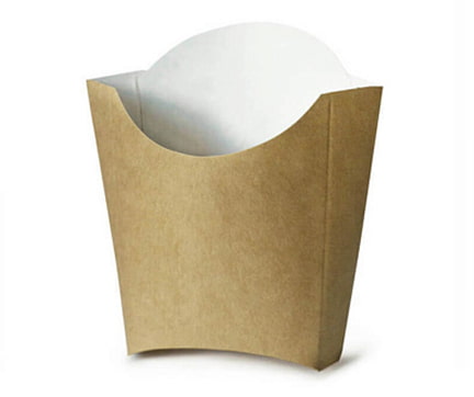 Коробка для картофеля фри из крафт-картона
