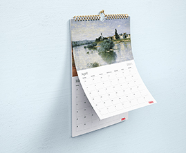Производство перекидных настенных календарей на заказ от компании СТЭП