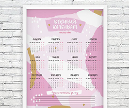 Производство листовых календарей (календари-плакаты) на заказ от компании СТЭП